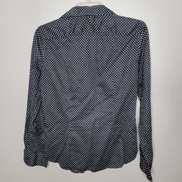 LAUREN RALPH LAUREN Polka Dot Button Down Medium - Picture 6 of 6